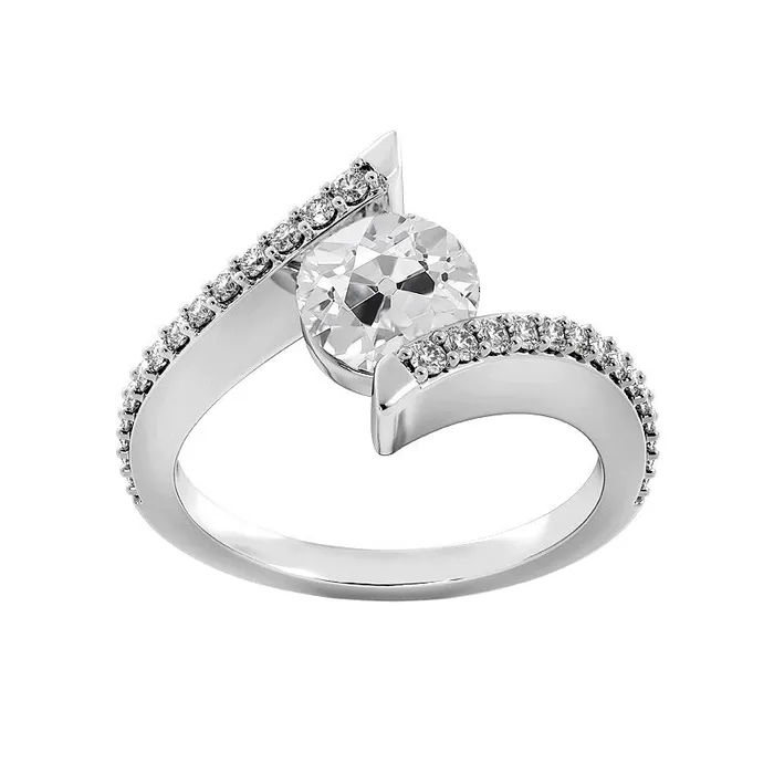 HarryChadEntcom Round Old Miner Real Natural Earth Mined Diamond Ring Tension Style 325 Carats White Gold Rings HarryChadEntcom Round Old Miner Real Natural Earth Mined Diamond Ring Tension Style 325 Carats White Gold Rings