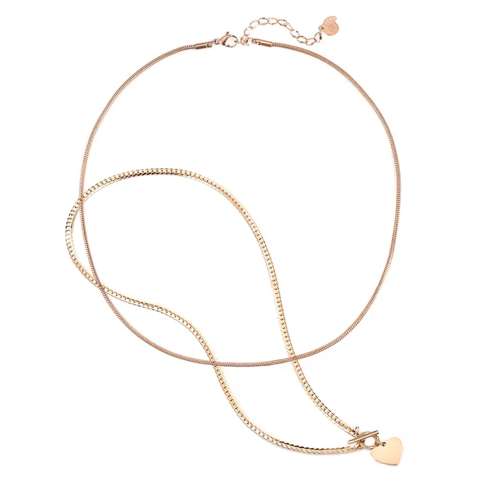 Heart and Snake Chain Necklace Set Waterproof Hey Happiness Necklaces Heart and Snake Chain Necklace Set Waterproof Hey Happiness Necklaces