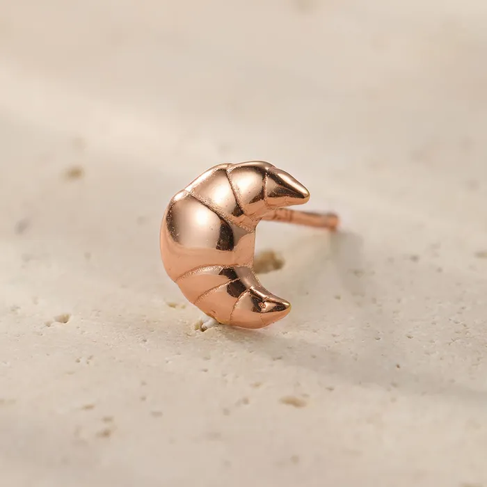 Hey Happiness Croissant Stud Earring Sterling Silver Earrings Hey Happiness Croissant Stud Earring Sterling Silver Earrings
