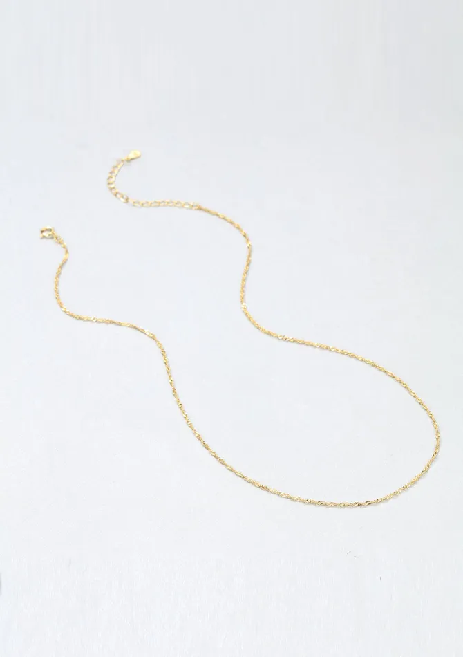 Hey Happiness Necklaces Fine Singapore Chain Sterling Silver Gold Hey Happiness Necklaces Fine Singapore Chain Sterling Silver Gold