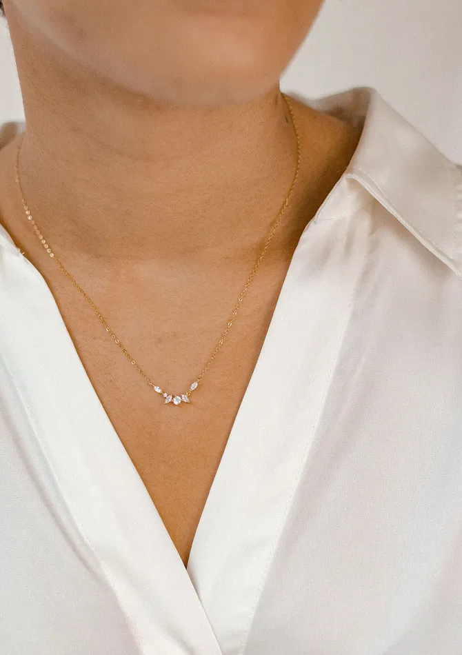 Hey Happiness Necklaces Gemstone Fireworks Necklace Sterling Silver Gold Hey Happiness Necklaces Gemstone Fireworks Necklace Sterling Silver Gold
