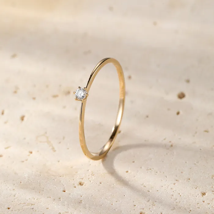 Hey Happiness Rings Infinite Bliss Diamond Ring 14K Gold Hey Happiness Rings Infinite Bliss Diamond Ring 14K Gold
