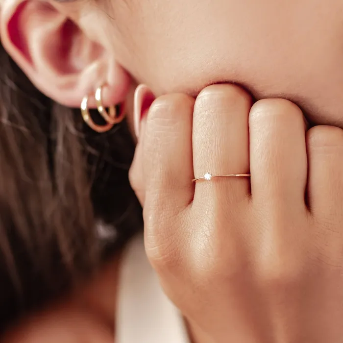Hey Happiness Rings Infinite Bliss Diamond Ring 14K Gold Hey Happiness Rings Infinite Bliss Diamond Ring 14K Gold