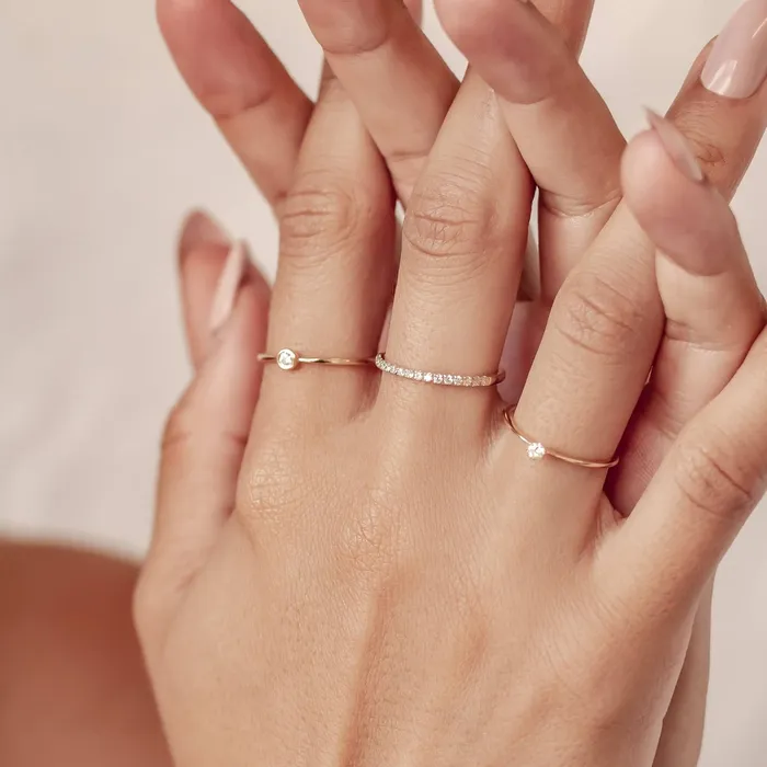 Hey Happiness Rings Infinite Bliss Diamond Ring 14K Gold Hey Happiness Rings Infinite Bliss Diamond Ring 14K Gold