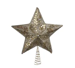 Kurt Adler SilverGold Star Tree Topper Kurt Adler Necklaces