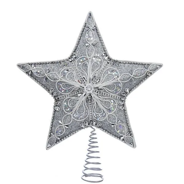 Kurt Adler Silver Star Tree Topper Kurt Adler Necklaces
