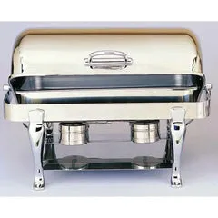 Leeber Bracelets Leeber 8 Qt Rectangle RollTop Chafer Stainless Steel