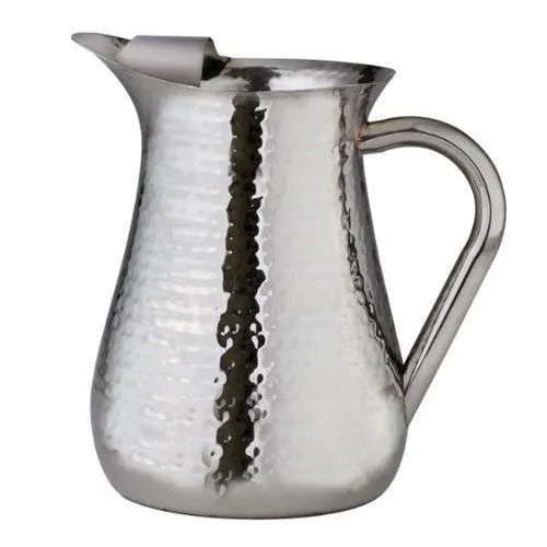 Leeber Hammered Water Pitcher Silver Stainless Steel Leeber Bracelets