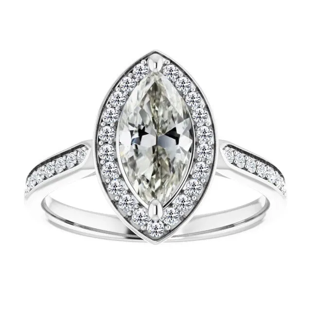 Marquise And Round Old Mine Halo Real Diamond Engagement Ring 250 Carats HarryChadEntcom Rings Marquise And Round Old Mine Halo Real Diamond Engagement Ring 250 Carats HarryChadEntcom Rings