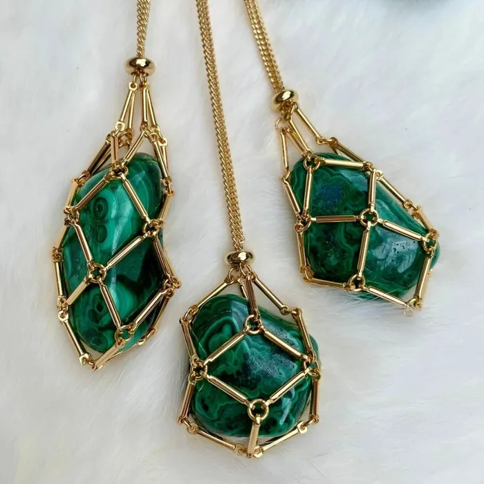 Necklaces Crystal Holder Cage Necklace Stones NOT Included Life Changing Energy