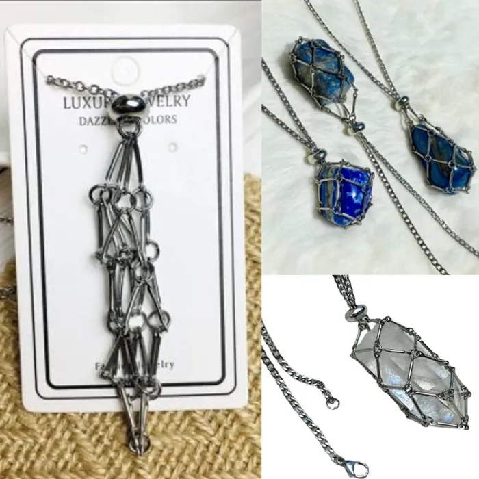 Necklaces Crystal Holder Cage Necklace Stones NOT Included Life Changing Energy