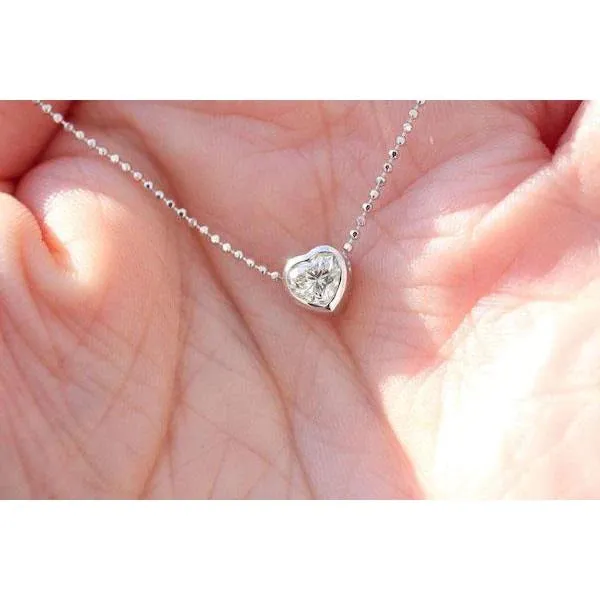 Necklaces GB Heart Natural Earth Mined Diamond Necklace