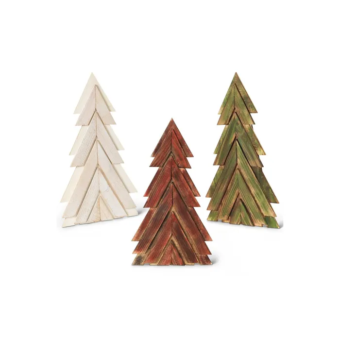 Necklaces Gerson Company Gerson Company 24H Wood Christmas Tree Figurine 3 Assorted Necklaces Gerson Company Gerson Company 24H Wood Christmas Tree Figurine 3 Assorted