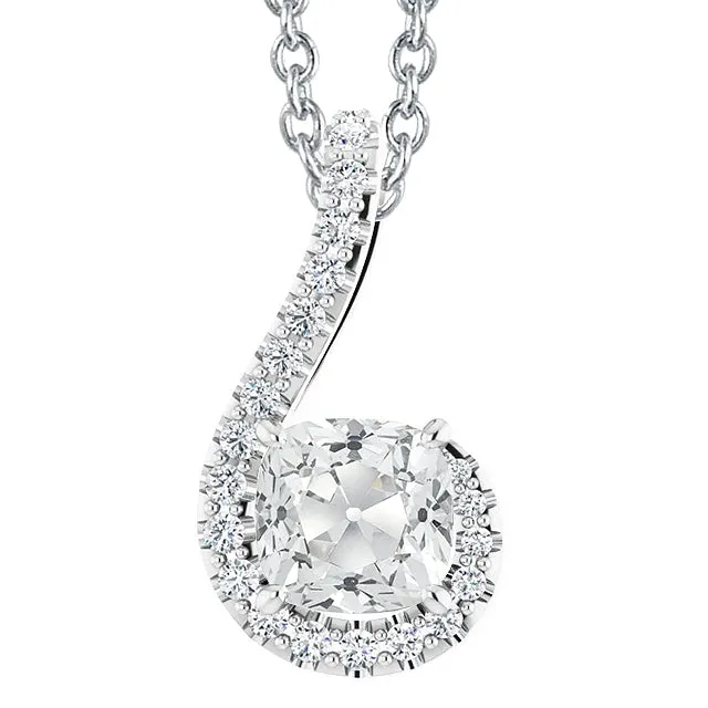 Necklaces HarryChadEntcom Women Gold Cushion Old Miner Slide Real Natural Earth Mined Diamond Pendant With Chain 7 Carats Necklaces HarryChadEntcom Women Gold Cushion Old Miner Slide Real Natural Earth Mined Diamond Pendant With Chain 7 Carats