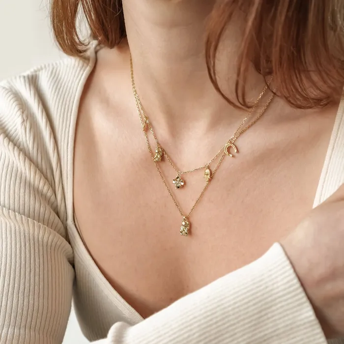 Necklaces Hey Happiness Lucky Charms Pendant Necklace Sterling Silver Necklaces Hey Happiness Lucky Charms Pendant Necklace Sterling Silver