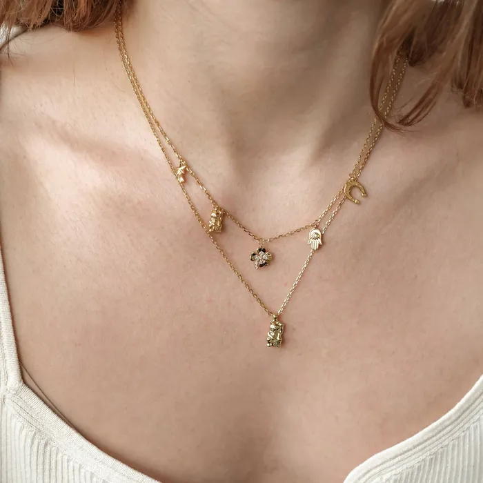 Necklaces Hey Happiness Lucky Charms Pendant Necklace Sterling Silver Necklaces Hey Happiness Lucky Charms Pendant Necklace Sterling Silver