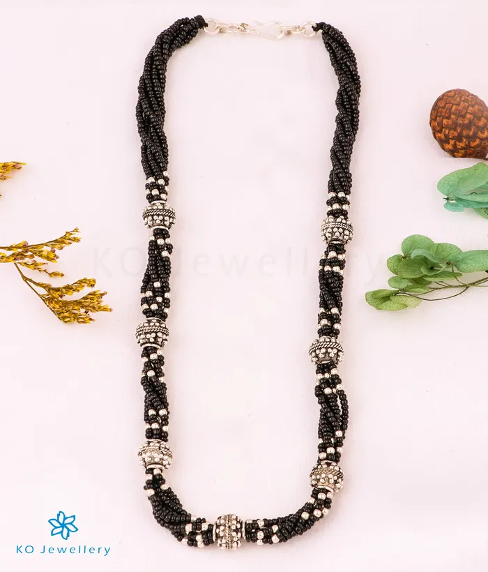 Necklaces JP Nagar The Sonali Silver Beads Necklace