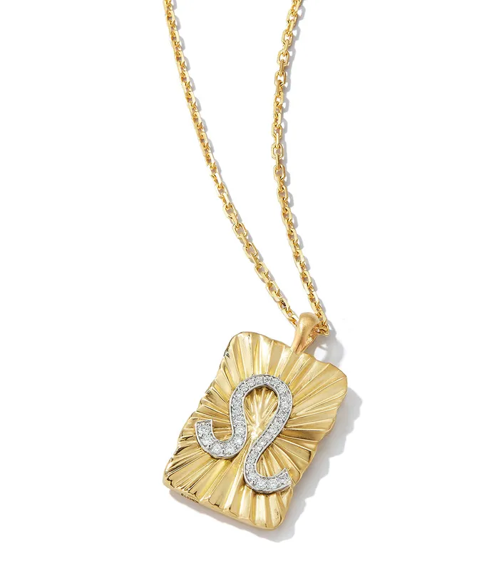 Necklaces Leo Zodiac Pendant Necklace Diamonds David Webb Workshop