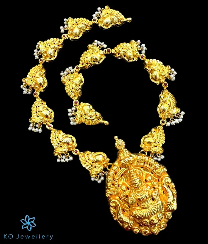 Necklaces Silversmith The Bhagyashri Silver Nakkasi Necklace