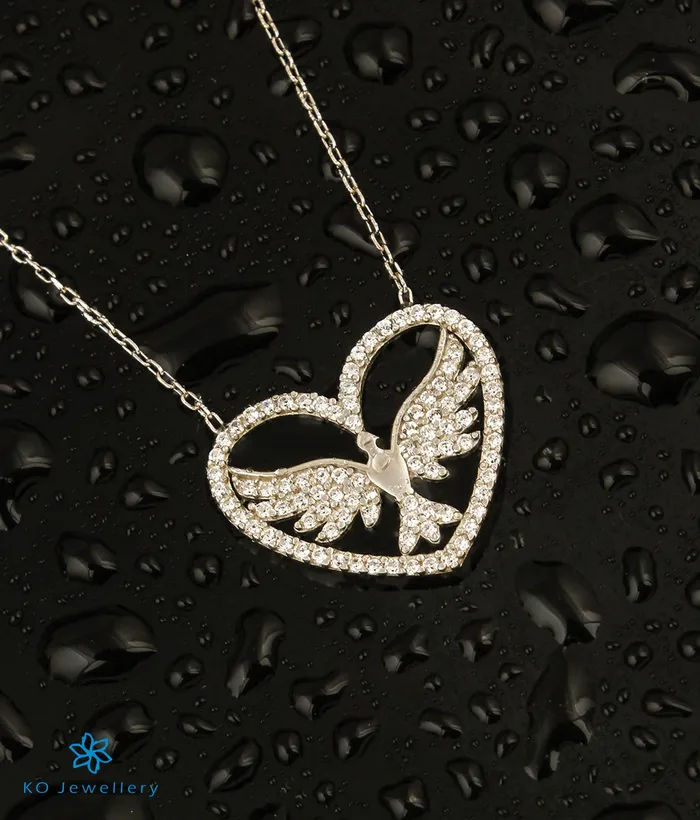 Necklaces The Dove Silver Necklace Imported