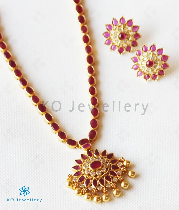 Necklaces The Kshama Silver Kemp Necklace Red Silversmith