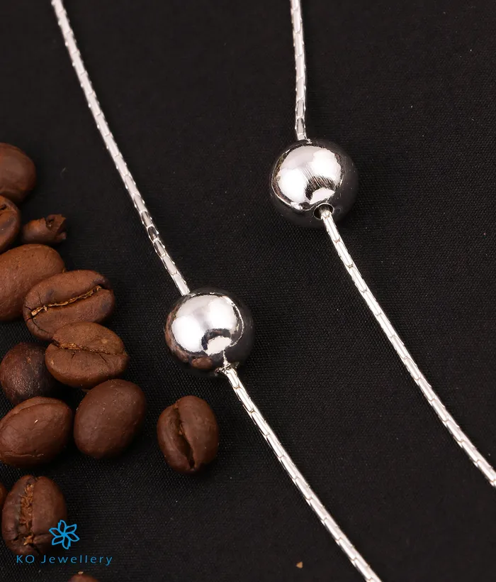 Necklaces The Silvia Silver Beads Necklace Imported