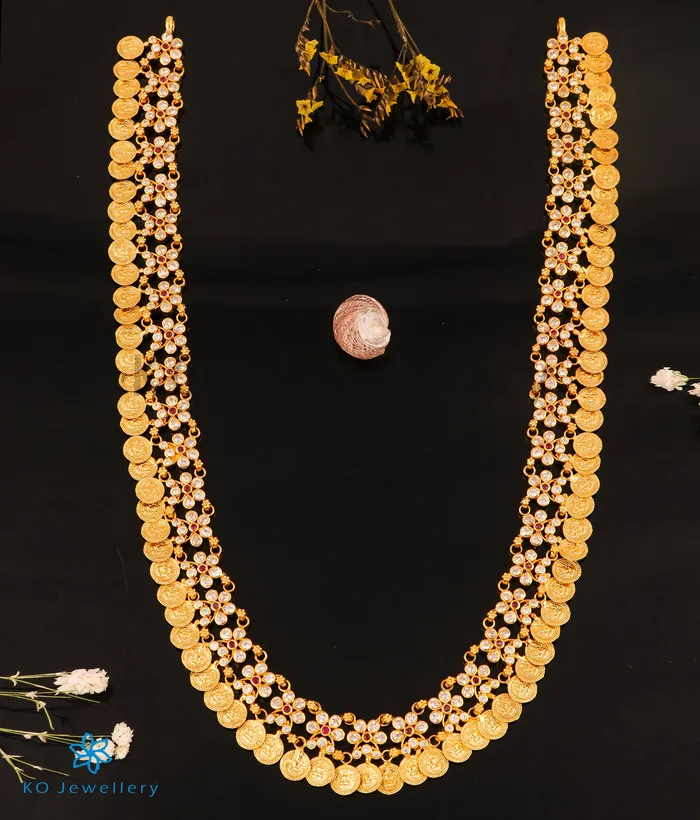 Necklaces The Vaibhavi Silver Kasumala Coin Necklace Silversmith