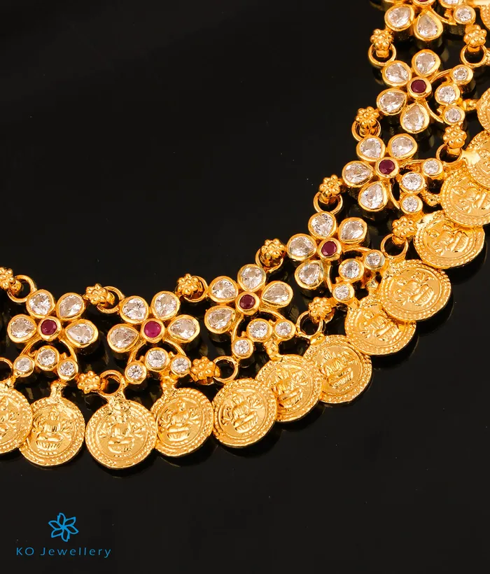 Necklaces The Vaibhavi Silver Kasumala Coin Necklace Silversmith