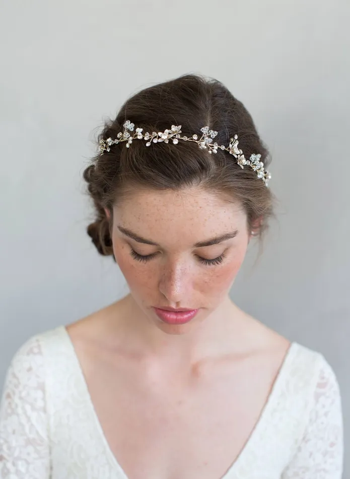 Necklaces twigs honey Simple crystal and rose blossom convertible hair vine necklace bracelet Style 7012 Necklaces twigs honey Simple crystal and rose blossom convertible hair vine necklace bracelet Style 7012