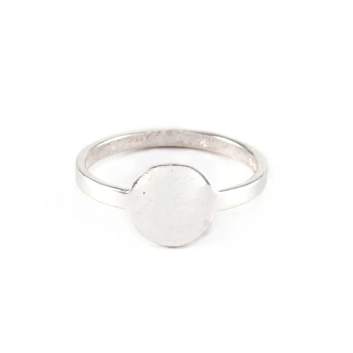 PSV Rings Sterling Silver Circle Ring Stamping Blank SIZE 7