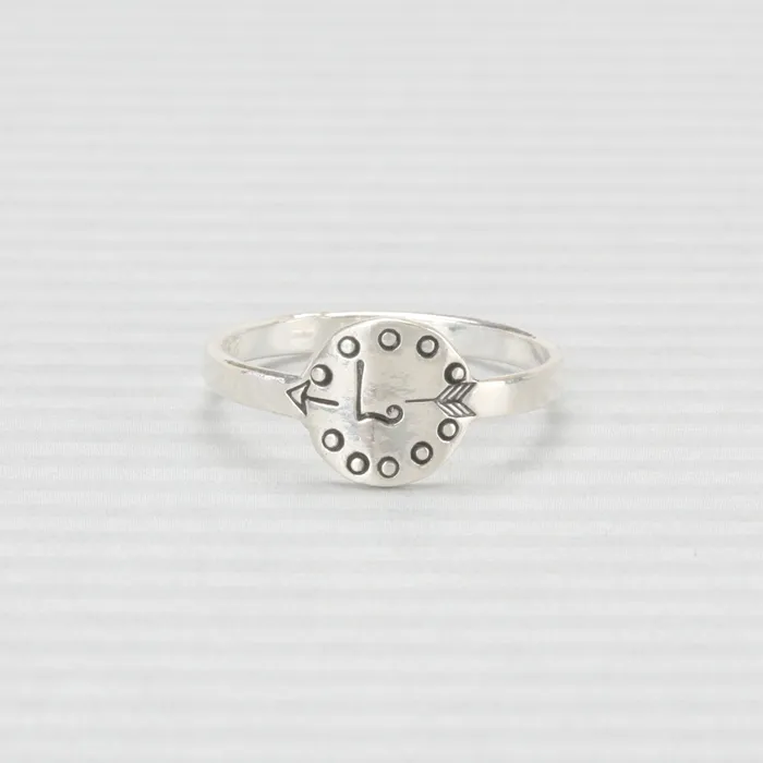 PSV Rings Sterling Silver Circle Ring Stamping Blank SIZE 7
