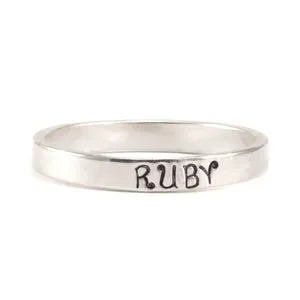 PSV Rings Sterling Silver Ring Stamping Blank 3mm Wide SIZE 7