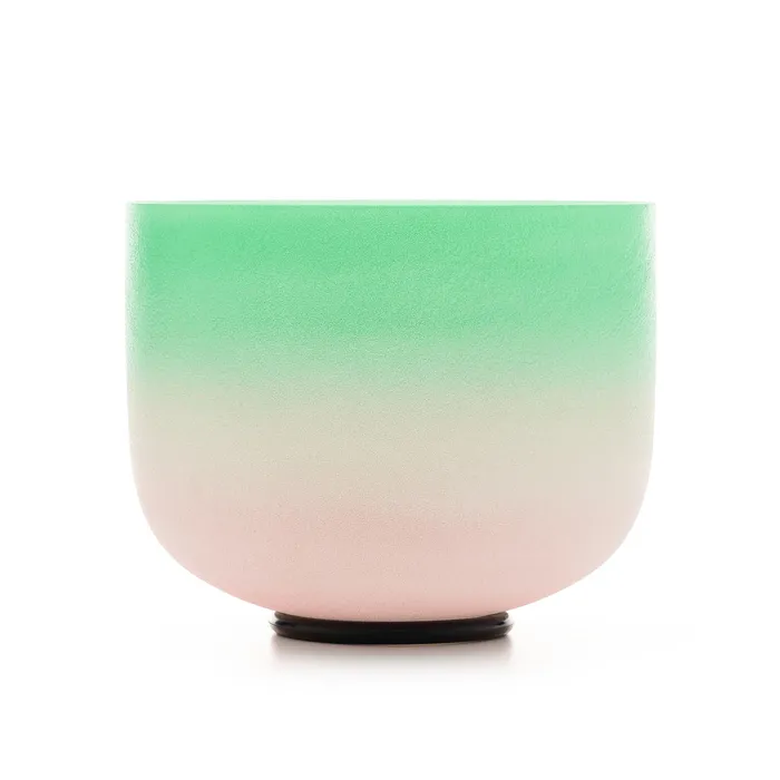 Rings 712 Inch Pastel Gradient Set of 7 Crystal Singing Bowls FREE Carrying Case Mallet and Oring Life Changing Energy