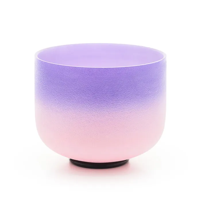 Rings 712 Inch Pastel Gradient Set of 7 Crystal Singing Bowls FREE Carrying Case Mallet and Oring Life Changing Energy