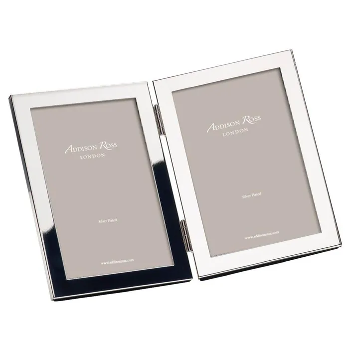 Rings Addison Ross Addison Ross 15mm Double Silver Plate Frame Rings Addison Ross Addison Ross 15mm Double Silver Plate Frame