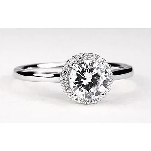 Rings GB Custom Jewelry Halo Setting Engagement Ring 150 Carats Natural Earth Mined Diamond Rings GB Custom Jewelry Halo Setting Engagement Ring 150 Carats Natural Earth Mined Diamond