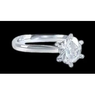 Rings GB Natural Earth Mined Diamond Solitaire Women Engagement Ring White Gold 2 Carats Rings GB Natural Earth Mined Diamond Solitaire Women Engagement Ring White Gold 2 Carats