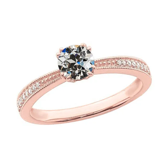Rings Gold Round Old Miner Real Natural Earth Mined Diamond Wedding Ring 275 Carats Tapered Shank HarryChadEntcom Rings Gold Round Old Miner Real Natural Earth Mined Diamond Wedding Ring 275 Carats Tapered Shank HarryChadEntcom