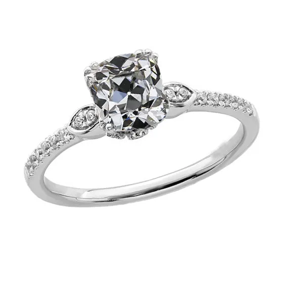 Rings HarryChadEntcom Cushion Old Miner Real Natural Earth Mined Diamond Wedding Ring Triple Prong Set 450 Carats Rings HarryChadEntcom Cushion Old Miner Real Natural Earth Mined Diamond Wedding Ring Triple Prong Set 450 Carats