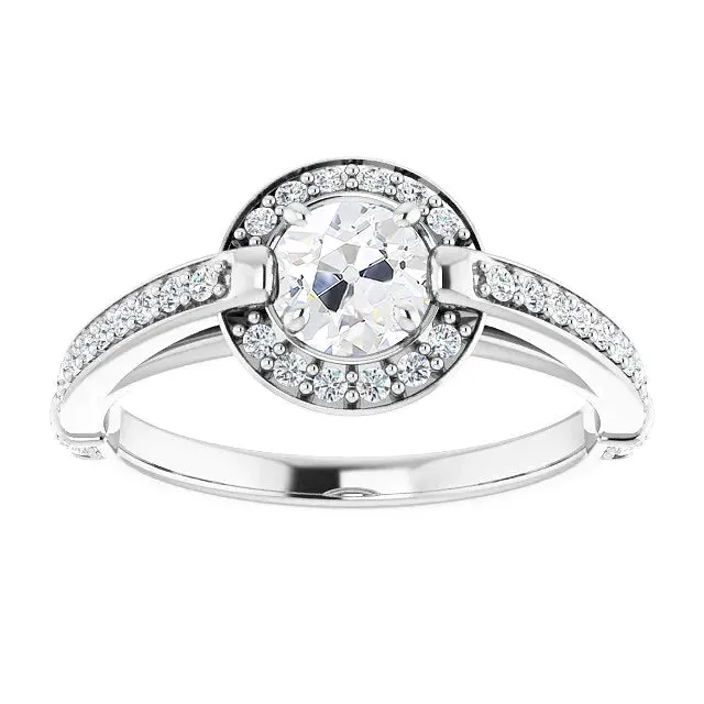 Rings HarryChadEntcom Halo Cathedral Setting Anniversary Ring Old Cut Natural Earth Mined Diamonds Prong Set Rings HarryChadEntcom Halo Cathedral Setting Anniversary Ring Old Cut Natural Earth Mined Diamonds Prong Set