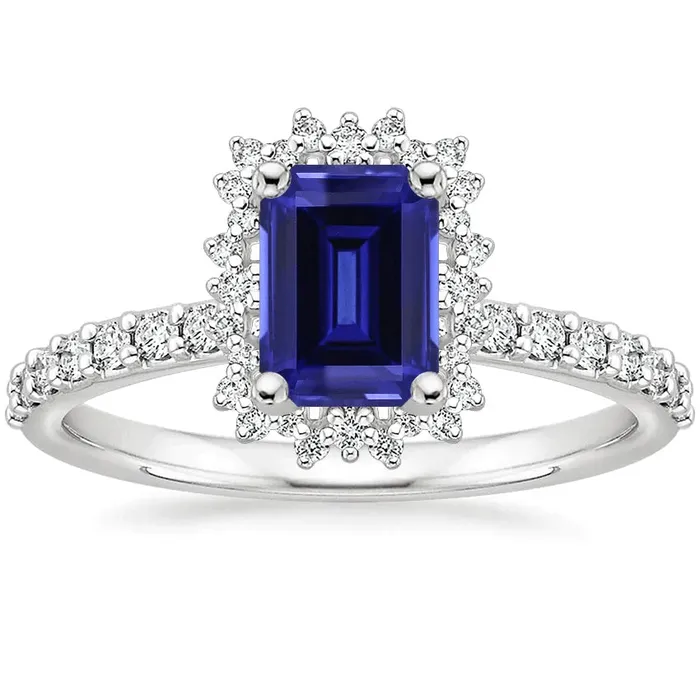 Rings HarryChadEntcom Halo Natural Earth Mined Diamond And Sapphire Engagement Ring Rings HarryChadEntcom Halo Natural Earth Mined Diamond And Sapphire Engagement Ring