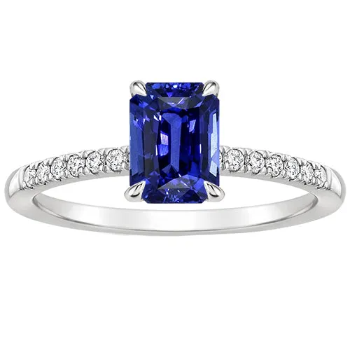Rings HarryChadEntcom Natural Earth Mined Diamond Solitaire Accents Ring Emerald Blue Sapphire 4 Carats Rings HarryChadEntcom Natural Earth Mined Diamond Solitaire Accents Ring Emerald Blue Sapphire 4 Carats
