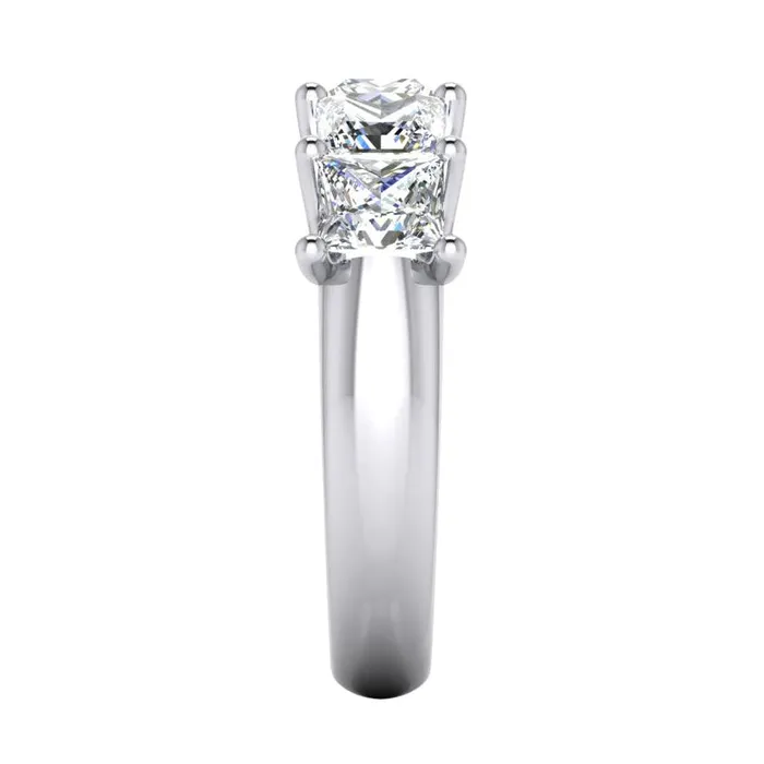 Rings HarryChadEntcom Princess Mined Diamond Ring 5 Stone Gold Half Eternity Band U Prong 3 Carats Rings HarryChadEntcom Princess Mined Diamond Ring 5 Stone Gold Half Eternity Band U Prong 3 Carats