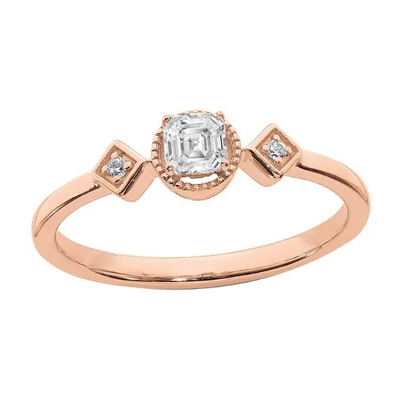 Rings HarryChadEntcom Round Asscher Natural Earth Mined Diamond Three Stone Ring Prong Set 2 Carats Rose Gold Rings HarryChadEntcom Round Asscher Natural Earth Mined Diamond Three Stone Ring Prong Set 2 Carats Rose Gold
