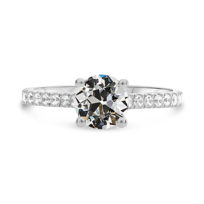 Rings HarryChadEntcom Round Old Cut Natural Earth Mined Diamond Ring White Gold Womens Jewelry 350 Carats Rings HarryChadEntcom Round Old Cut Natural Earth Mined Diamond Ring White Gold Womens Jewelry 350 Carats