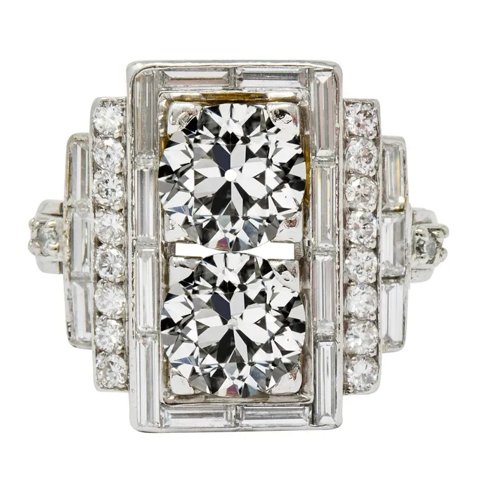 Rings HarryChadEntcom Womens Halo Ring Baguette Round Old Mine Cut Real Natural Earth Mined Diamond 750 Carats Rings HarryChadEntcom Womens Halo Ring Baguette Round Old Mine Cut Real Natural Earth Mined Diamond 750 Carats