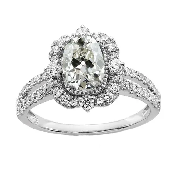 Rings Ladies Halo Ring Round Oval Old Cut Natural Earth Mined Diamond Split Shank 5 Carats HarryChadEntcom Rings Ladies Halo Ring Round Oval Old Cut Natural Earth Mined Diamond Split Shank 5 Carats HarryChadEntcom