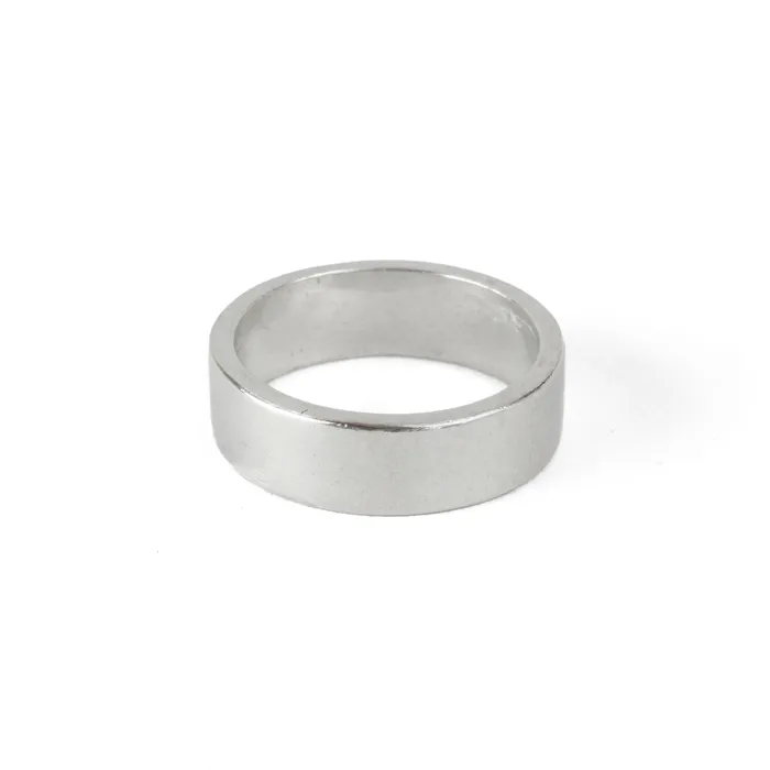 Rings MJ Pewter Ring Stamping Blank 6mm Wide SIZE 7