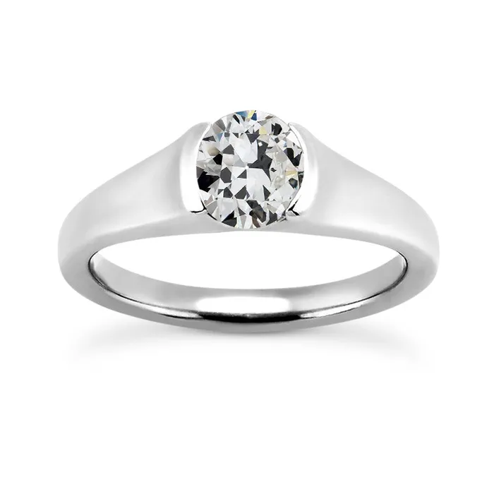 Rings Solitaire Ring Round Old Miner Natural Earth Mined Diamond Half Bezel Set 2 Carats HarryChadEntcom Rings Solitaire Ring Round Old Miner Natural Earth Mined Diamond Half Bezel Set 2 Carats HarryChadEntcom