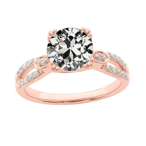 Rose Gold Old Cut Natural Earth Mined Diamond Anniversary Ring Split Shank New 350 Carats HarryChadEntcom Rings Rose Gold Old Cut Natural Earth Mined Diamond Anniversary Ring Split Shank New 350 Carats HarryChadEntcom Rings